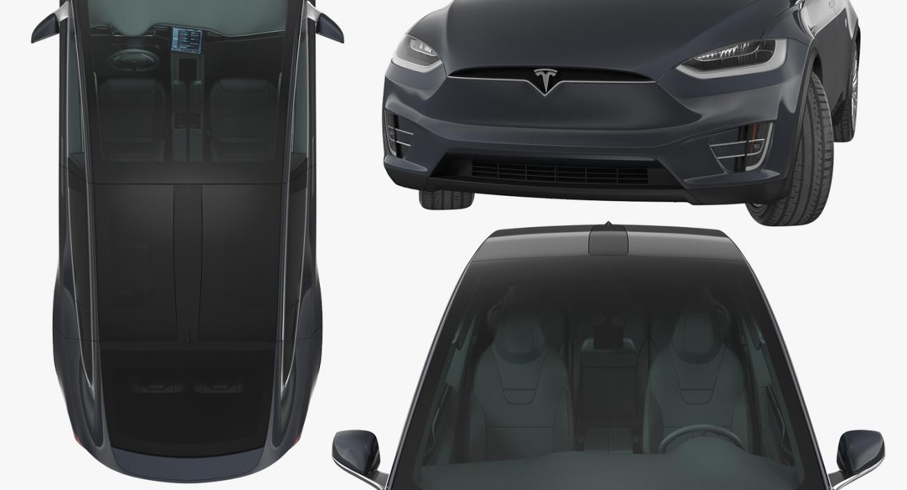 Tesla Model X 60D 2017 3D