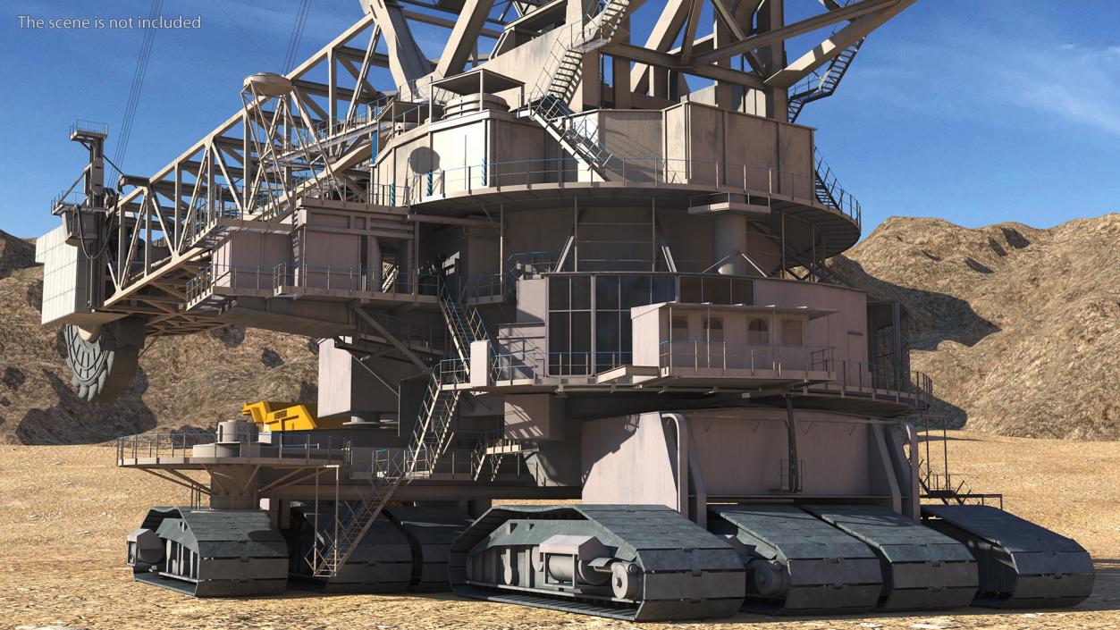 3D Mining Multi Bucket Wheel Excavator with Heavy Duty Dump Truck Liebherr