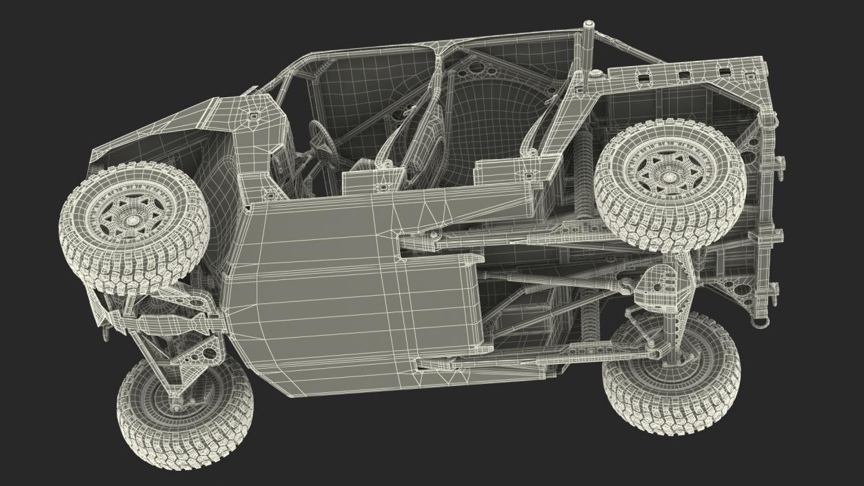 3D Polaris DAGOR A1 Dirt Rigged model