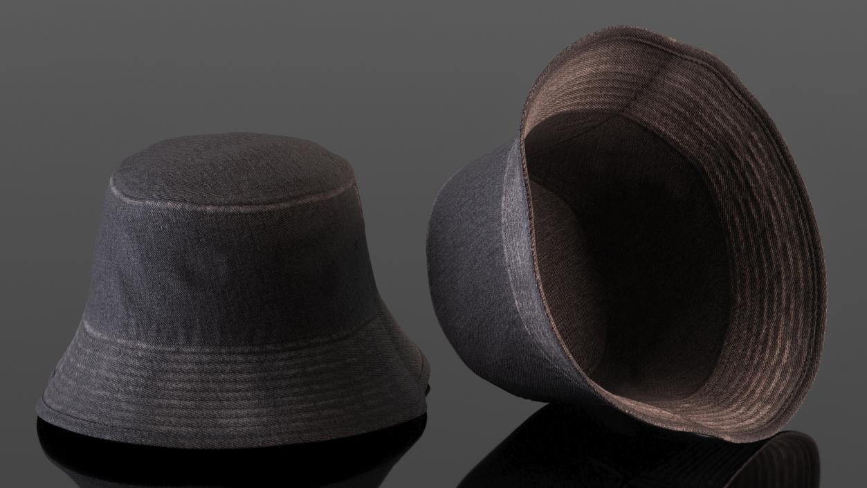 3D Jeans Bucket Hat