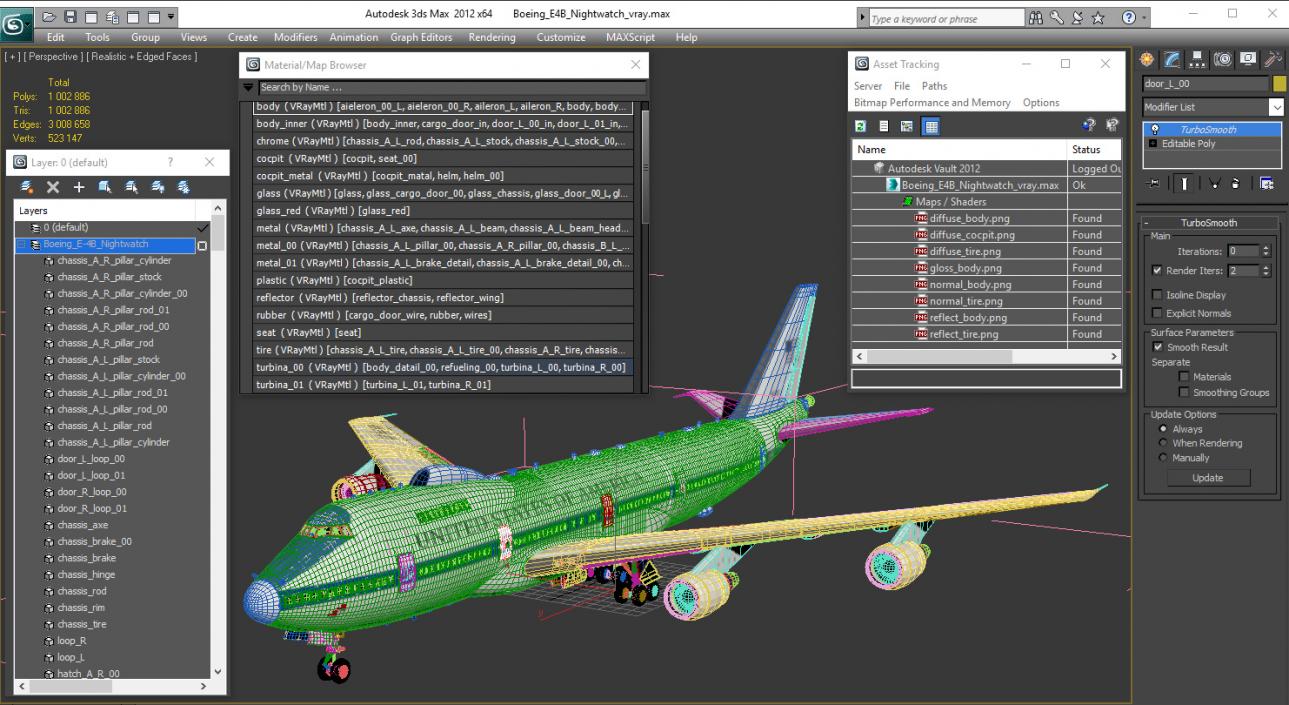 3D Boeing E4B Nightwatch