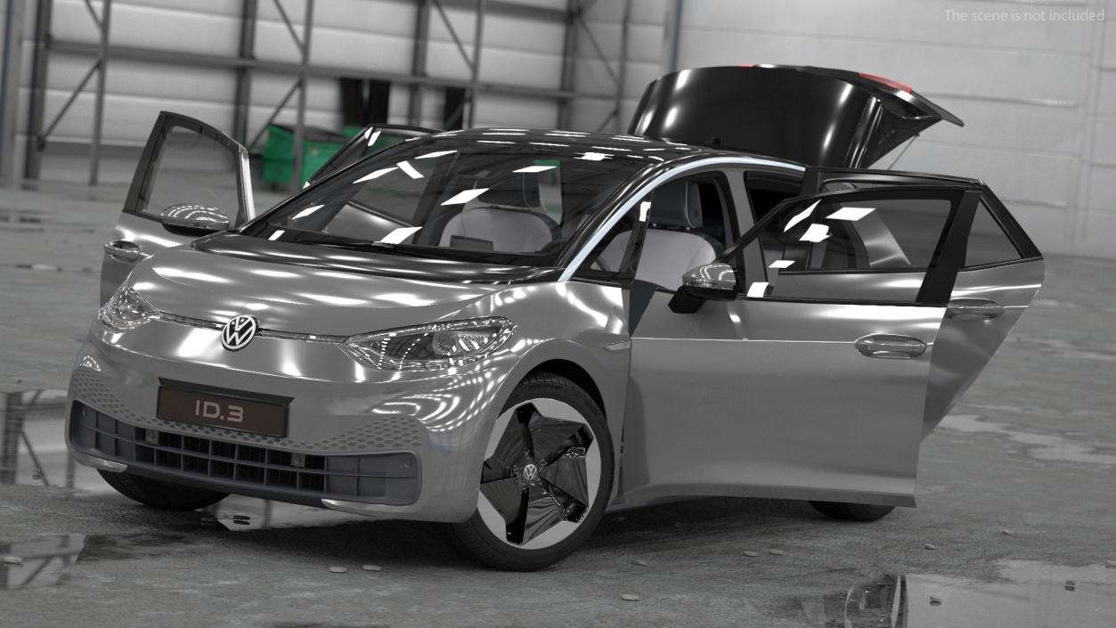 3D Volkswagen ID3 Rigged