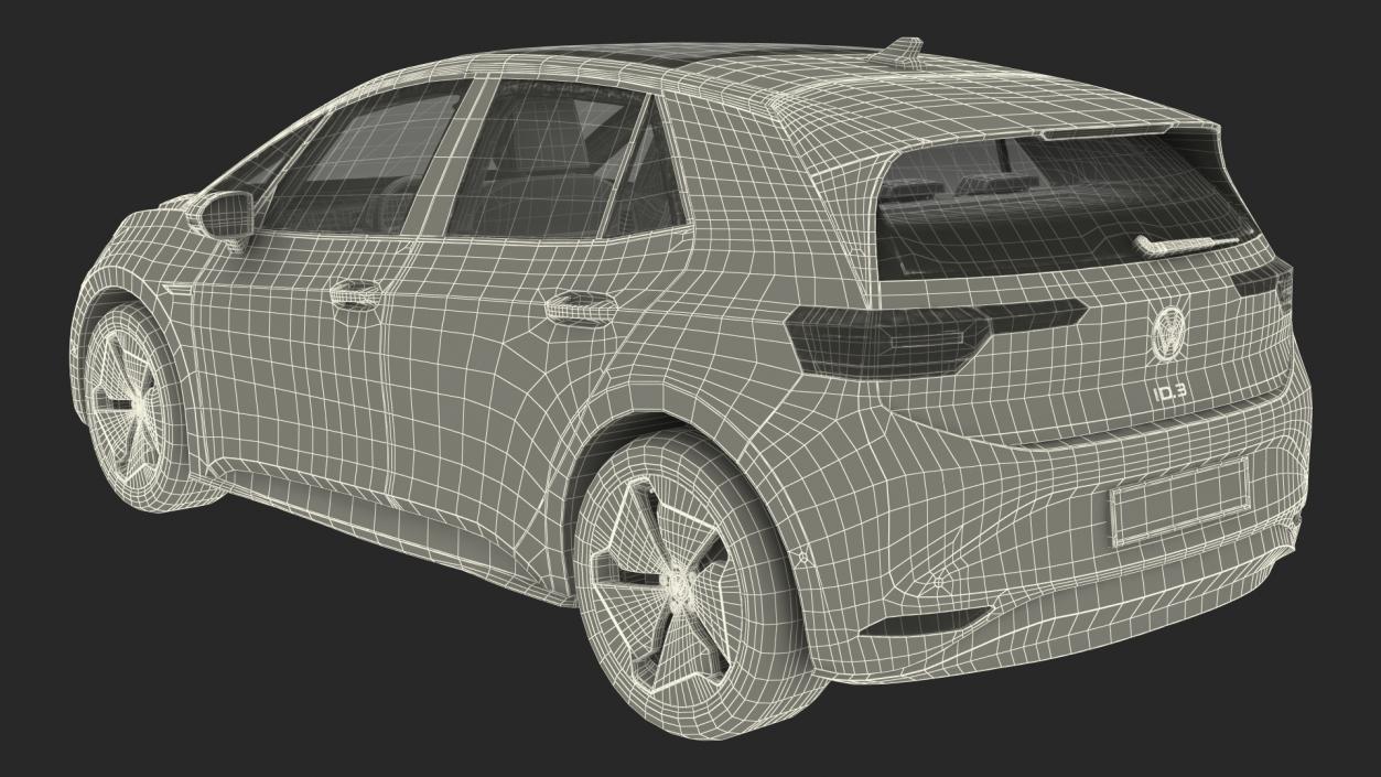 3D Volkswagen ID3 Rigged