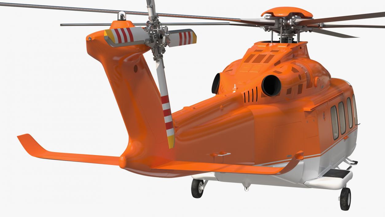 3D Medium Sized Twin Engined Helicopter
