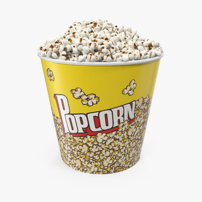 3D Big Popcorn Bucket model