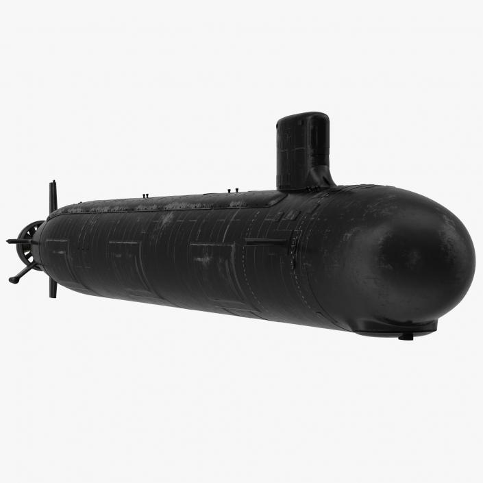 Virginia class Submarine SSN 774 Rigged 3D model