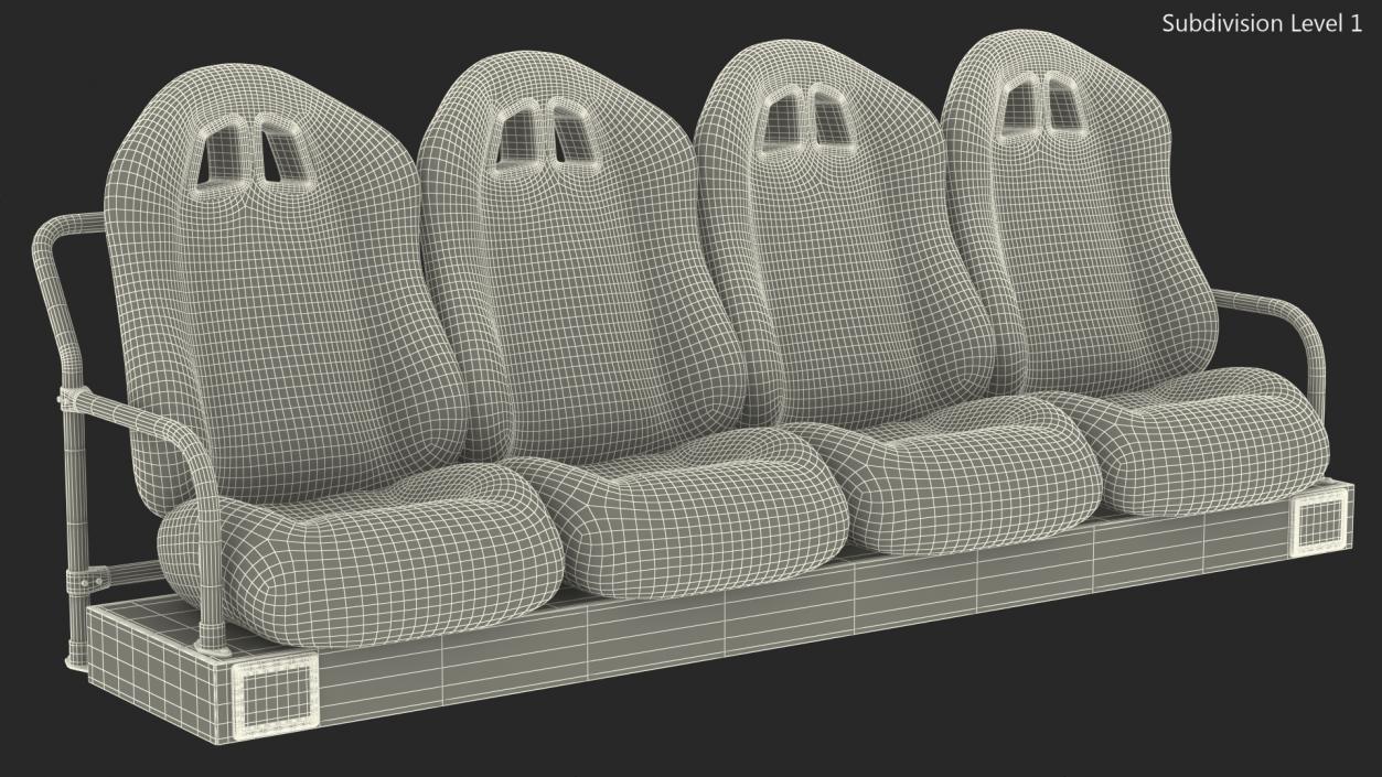 Row Seats 3D model