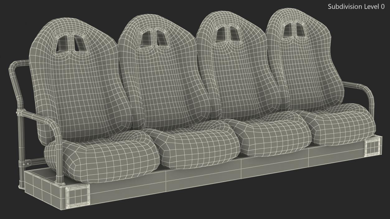 Row Seats 3D model