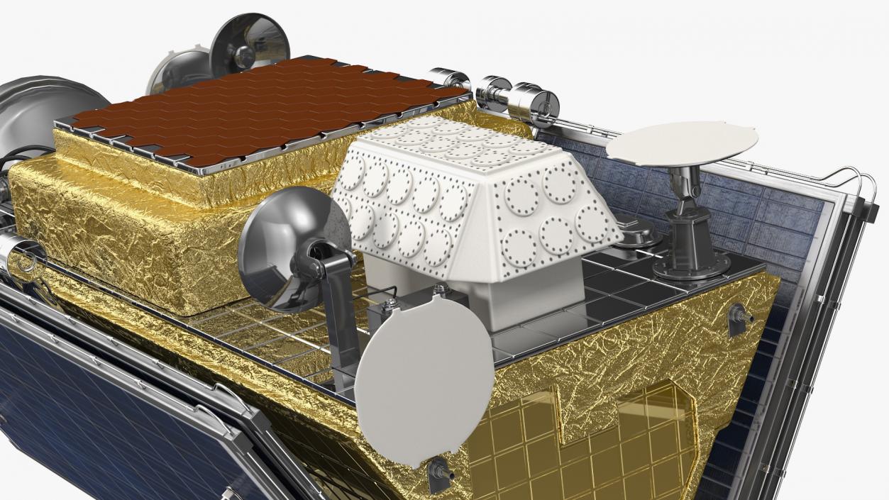 3D model Payload Fairing with Communications Satellite