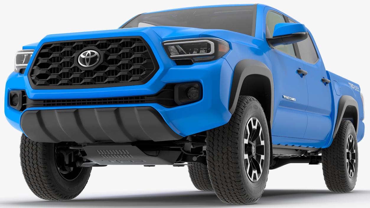 3D model Toyota Tacoma TRD Off Road Voodoo Blue 2021 Rigged
