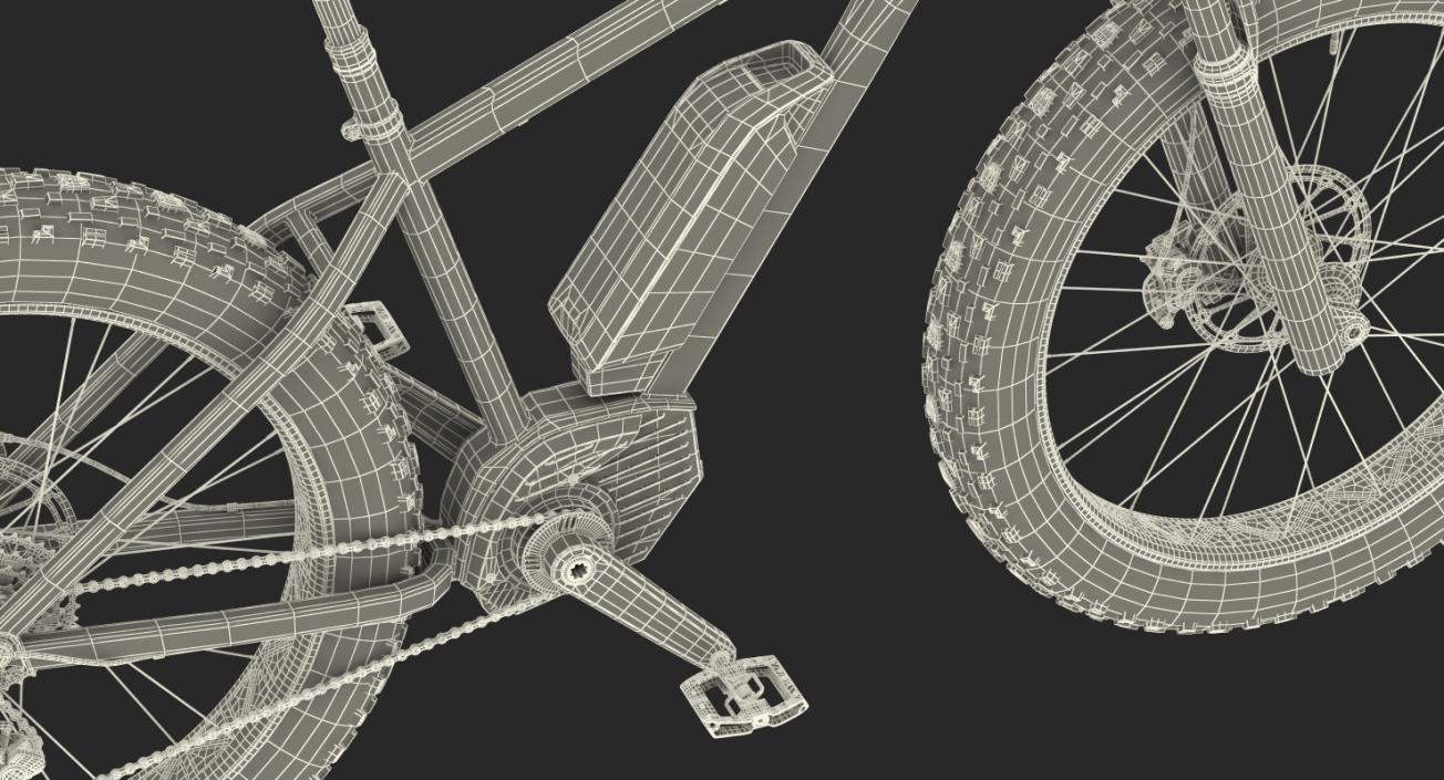 Electric Trail Bike Generic Rigged 3D model