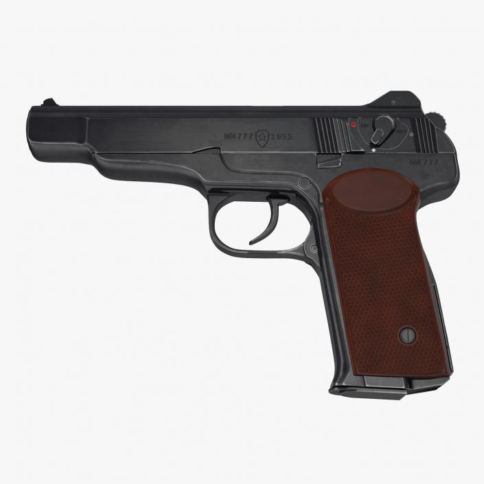 Stechkin Automatic Pistol APS 3D model