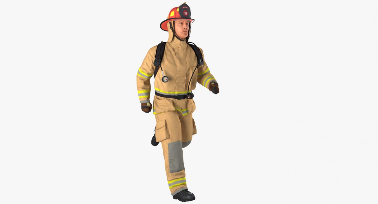 3D model Rigged Firefighters Collection