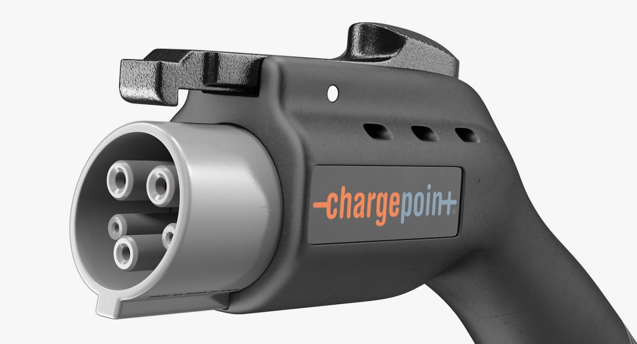 3D model ChargePoint Electric Car Charging Plug Socket