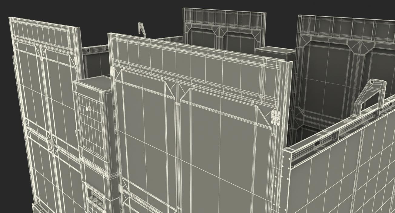 Construction Hoist Foundation 3D model