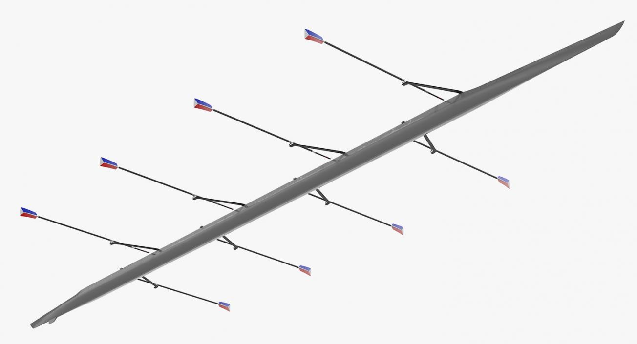 3D Sweep Eight Rowing model
