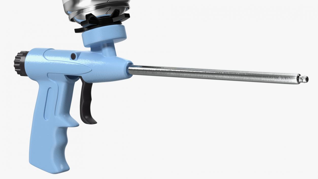 3D model Polyurethane Spray Gun with Foam Balloon Assembled