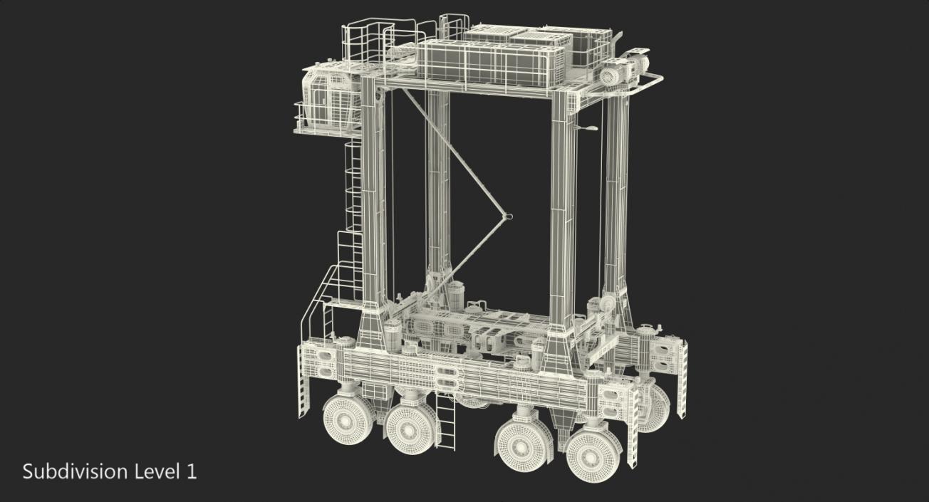 3D Hybrid Straddle Carrier model
