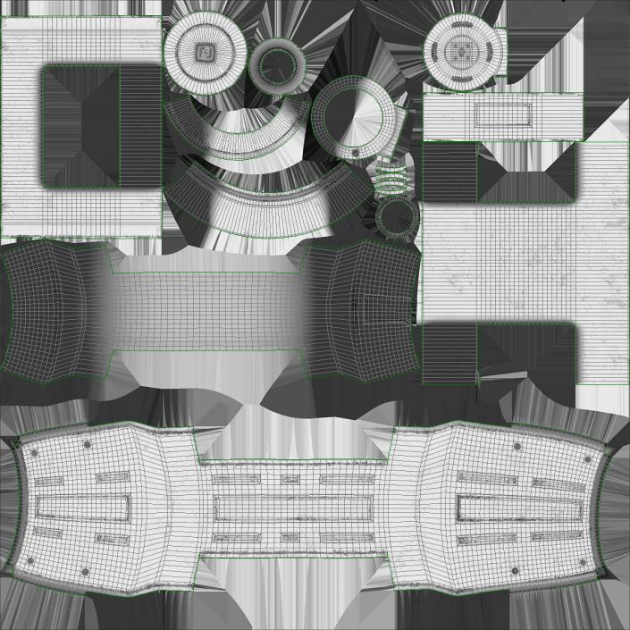 Sci-Fi Anodized Piston 7 3D model