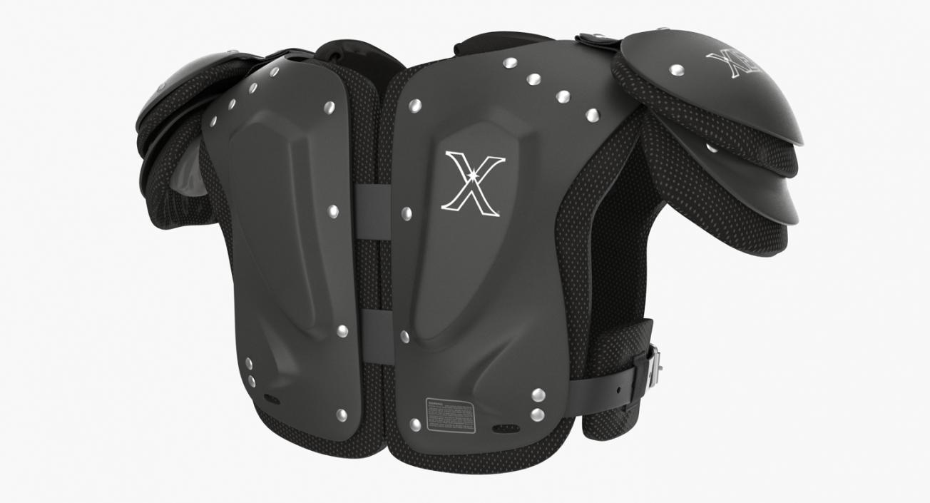 Xenith Flyte Youth Football Shoulder Pads Black 3D