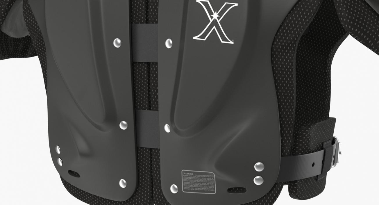 Xenith Flyte Youth Football Shoulder Pads Black 3D