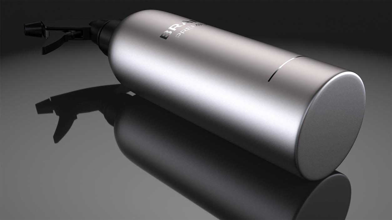 3D Black Trigger Sprayer Bottle model