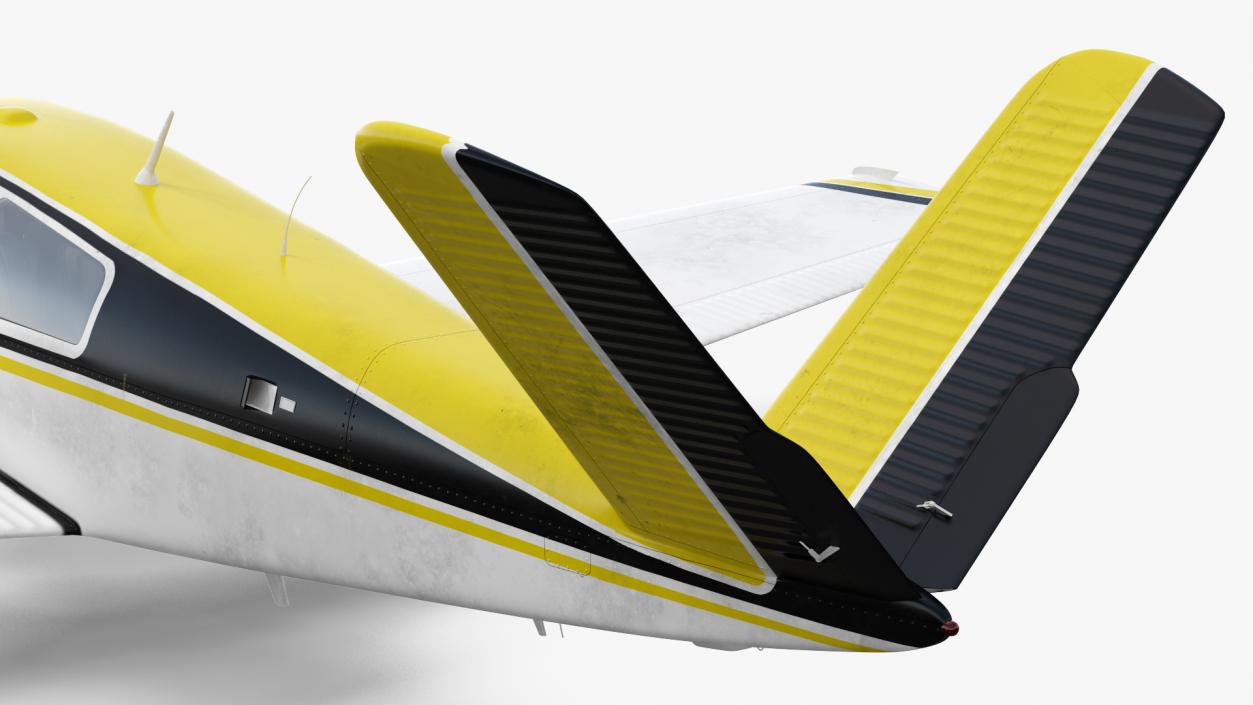 Civil Utility Aircraft Single Engined V Tail 3D model