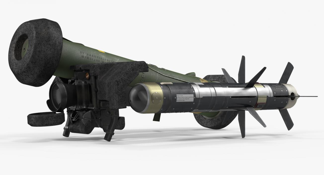 Anti Tank Missile FGM-148 Javelin Set 3D