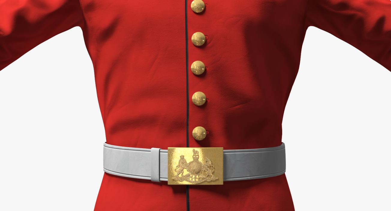 British Cavalry Life Guard Uniform 3D model