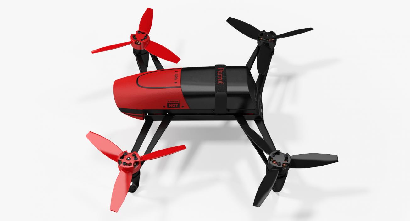 3D Parrot Bebop Quadcopter Drone Rigged | 3D Molier ...