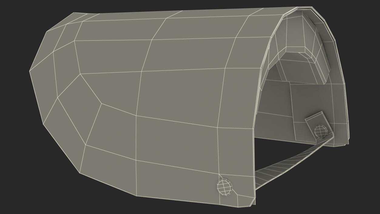 3D Clear Face Shield Visor model