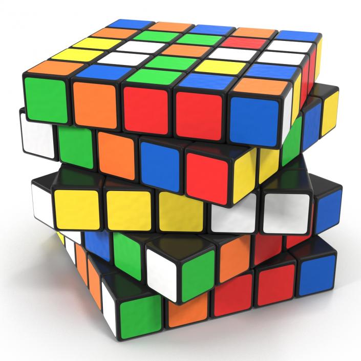 3D model Rubiks Cube 5x5