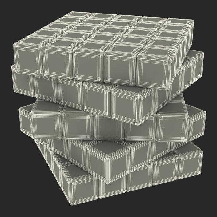 3D model Rubiks Cube 5x5