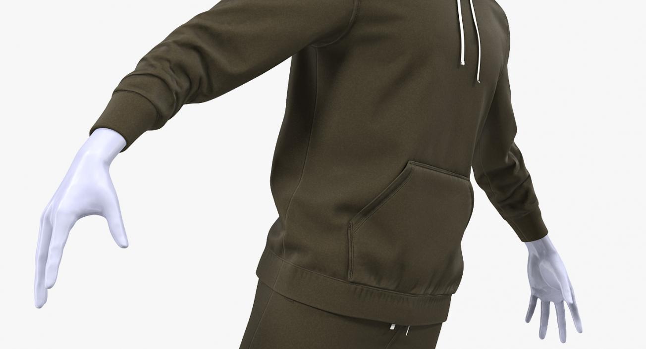 3D Sportswear Suit Lowered Hood on Mannequin