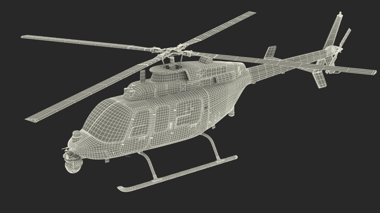 3D model Northrop Grumman MQ-8C Fire Scout Unmanned Helicopter Rigged