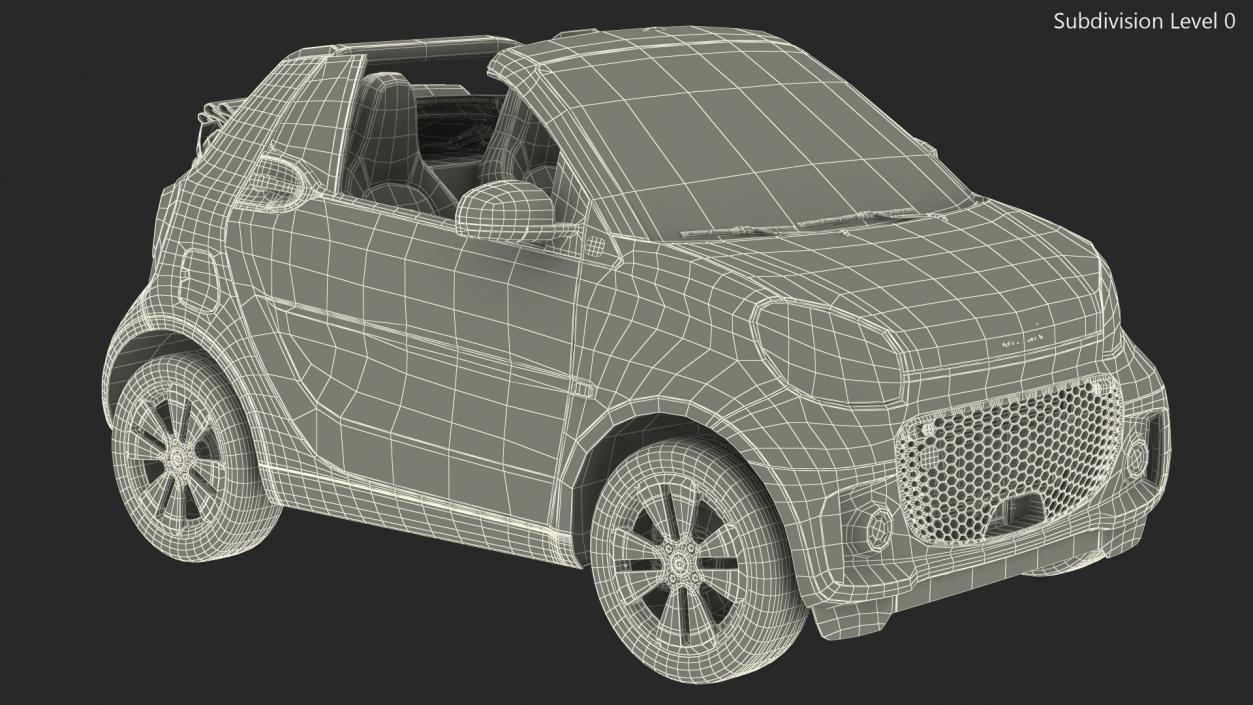 3D model Smart EQ Cabrio