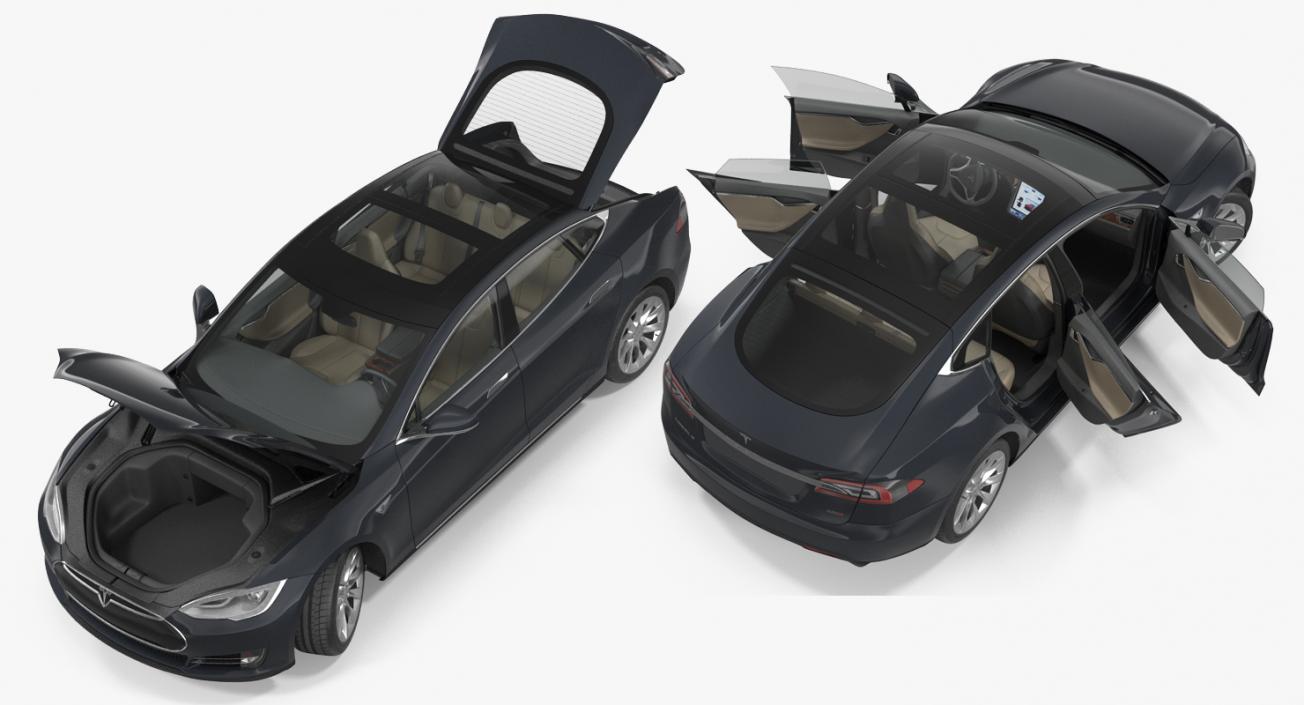3D Tesla Model S 100D 2015 model