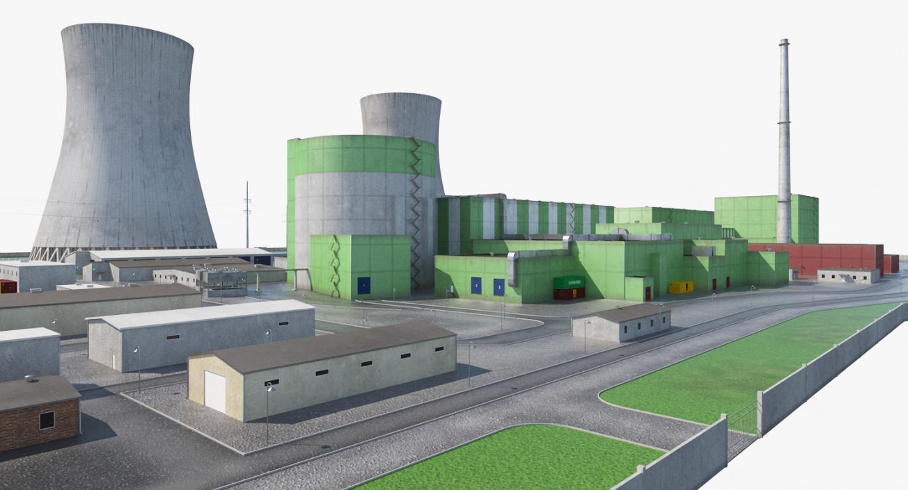 Nuclear Power Plant 3D model
