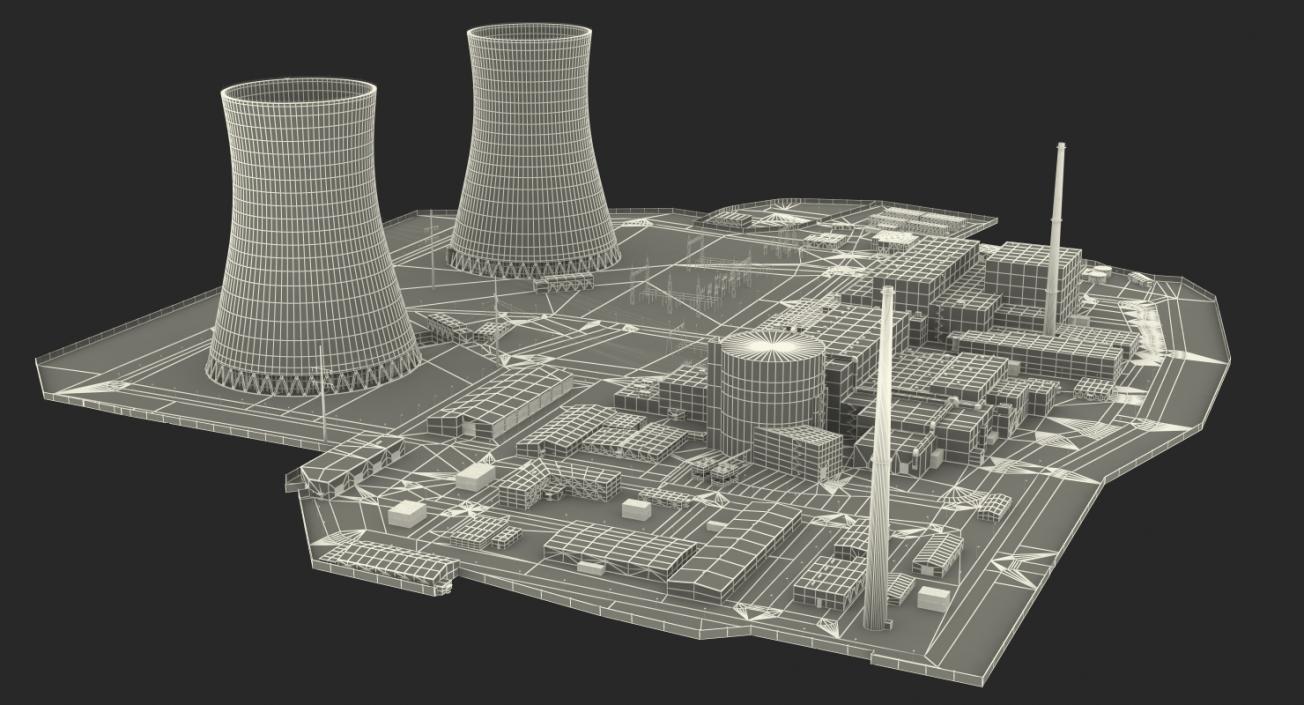 Nuclear Power Plant 3D model