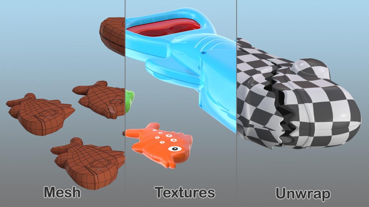 3D Shark Grabber Bath Toy Set