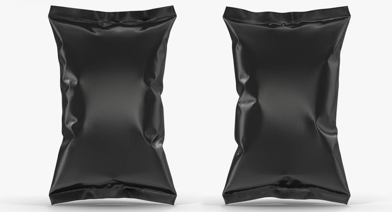 Black Bag Template for Snacks 3D model