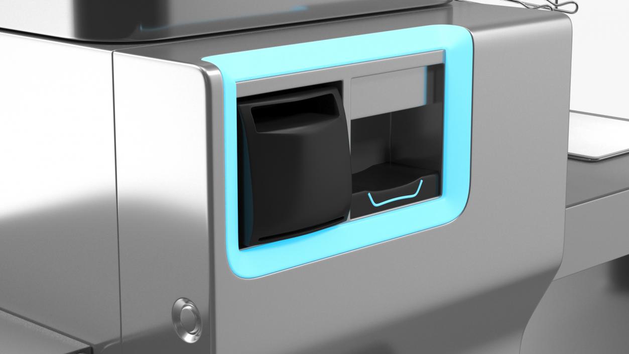 3D Toshiba Self Checkout System Cash Recycling model