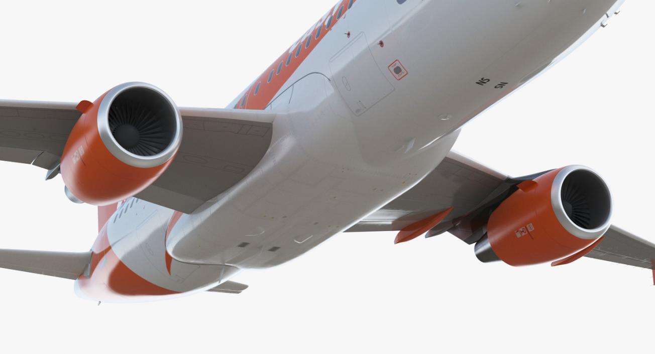 Airbus A319 EasyJet Airline Rigged 3D model