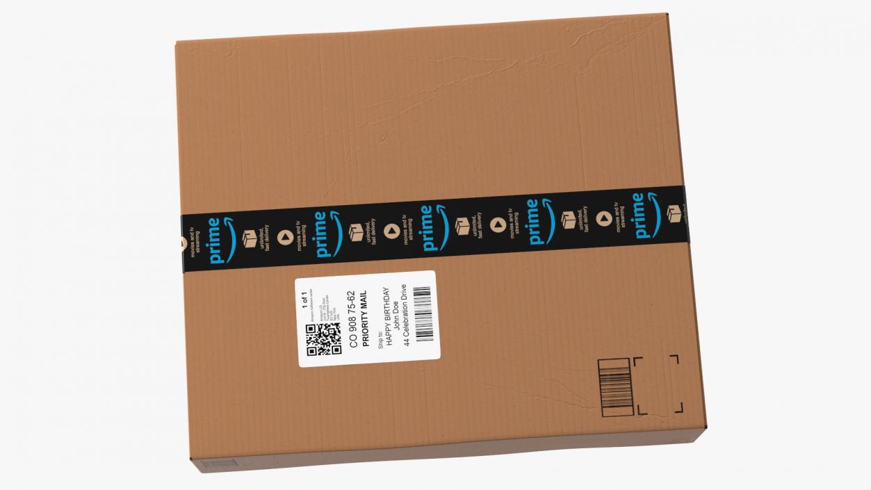 Amazon Parcels Box 53x45x12 3D