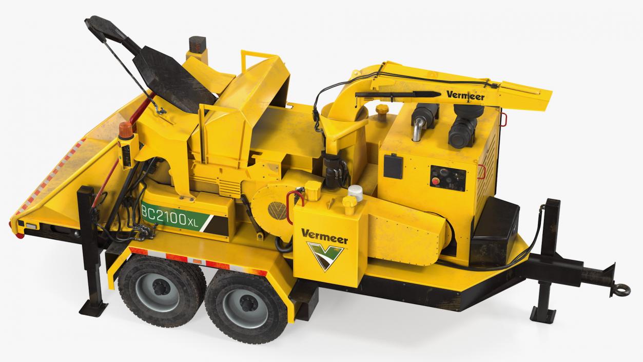 3D Vermeer BC2100XL Towed Wood Chipper Dirty