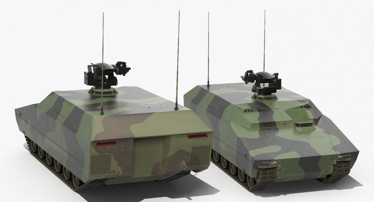 3D NextGen IFV with Remotely Controlled Machine Gun model