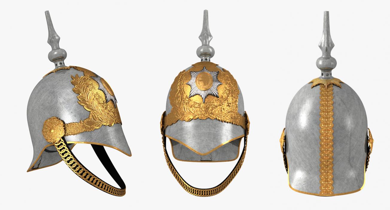 British Cavalry Royal Life Guard Uniform Set 3D model