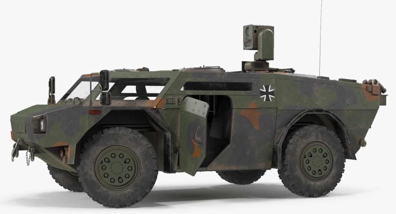 3D Fennek German Reconnaissance Vehicle