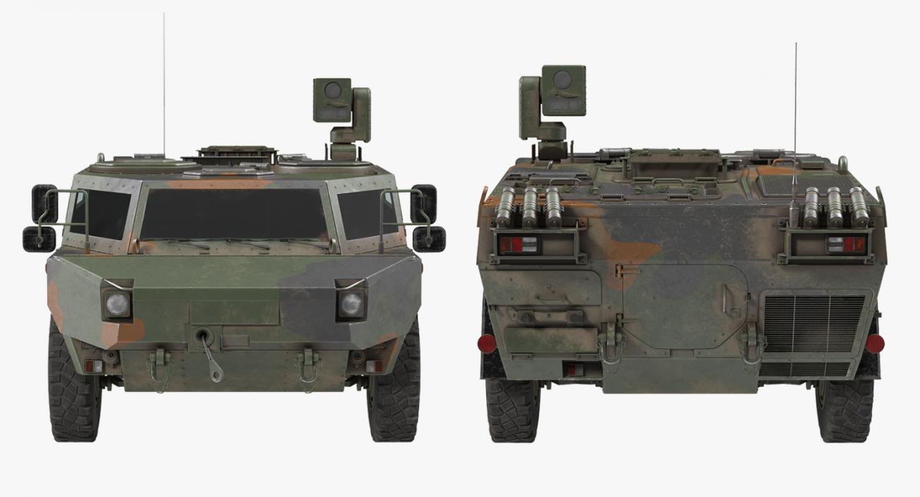 3D Fennek German Reconnaissance Vehicle