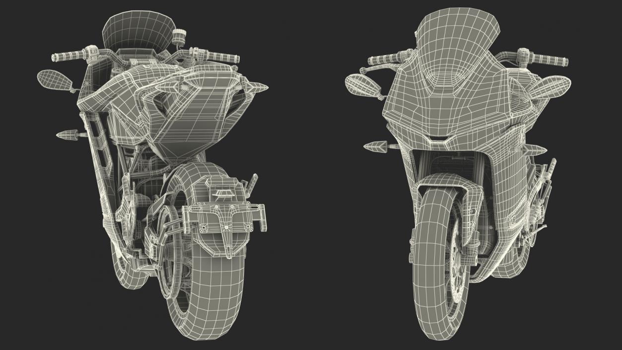 Zero SR S Electric Motorcycle 3D model
